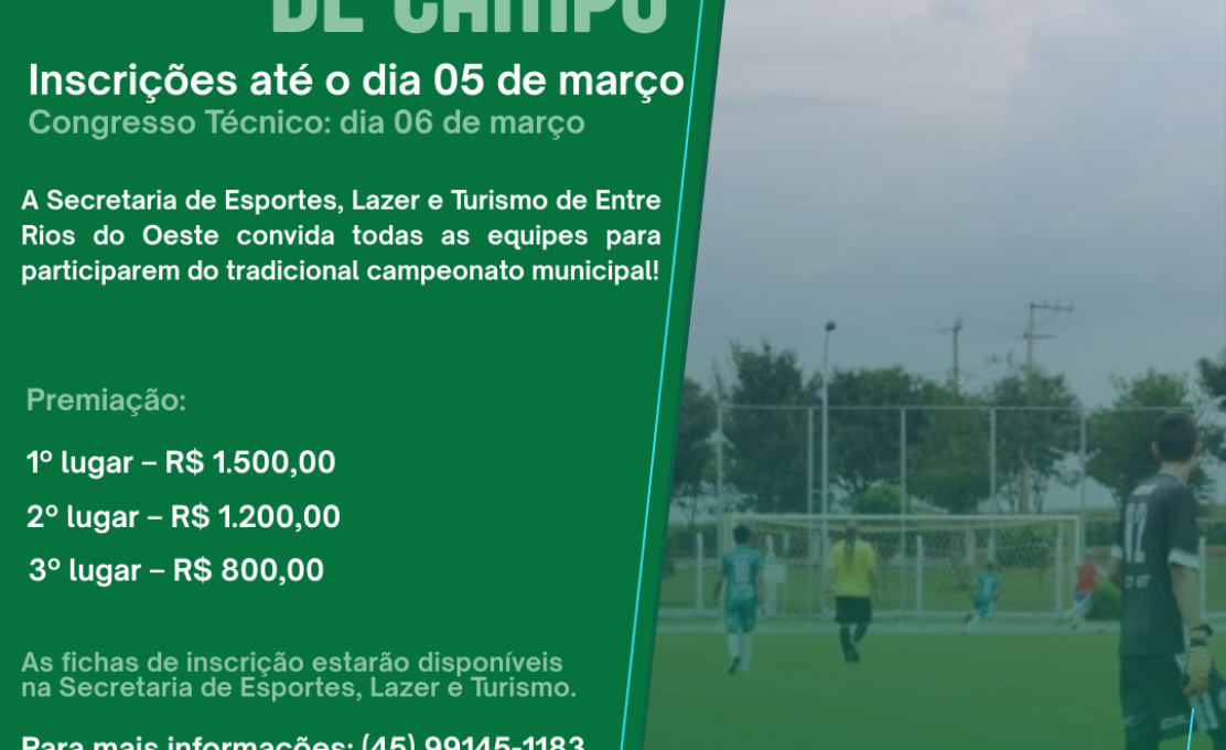 CAMPEONATO MUNICIPAL DE FUTEBOL DE CAMPO