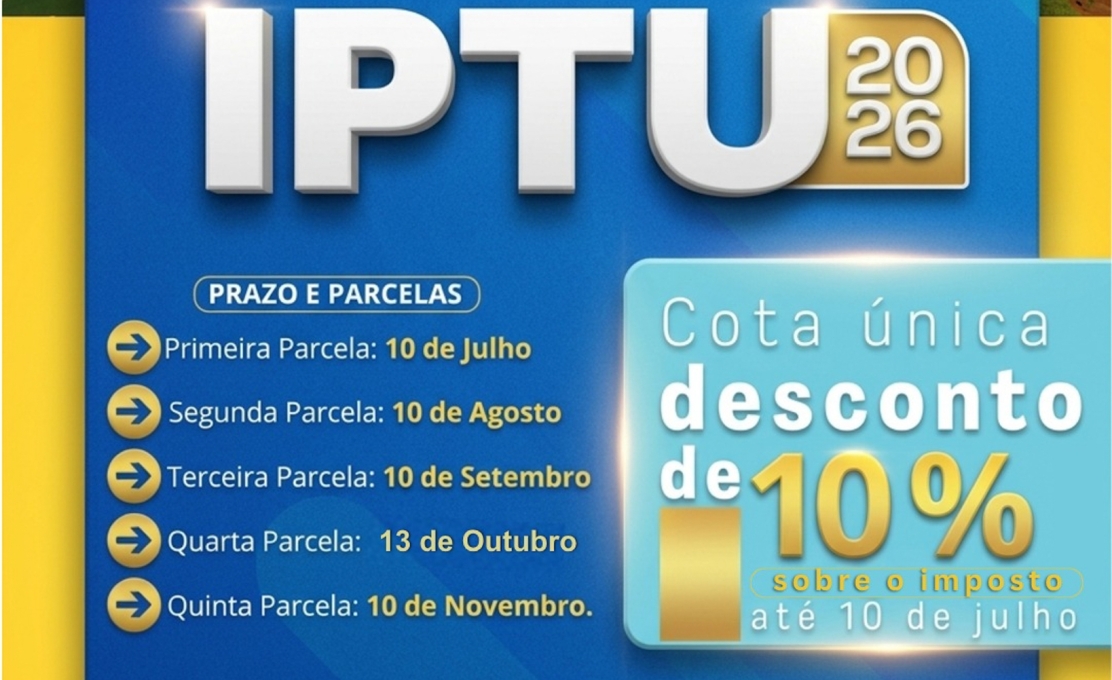 IPTU 2026 EM ENTRE RIOS DO OESTE: PAGAMENTO E DESCONTOS