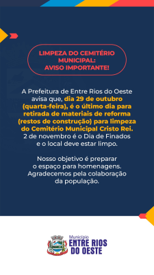 Limpeza do Cemitério Municipal 