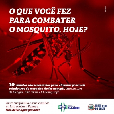 CUIDADO REDOBRADO NAS FÉRIAS CONTRA O MOSQUITO DA DENGUE