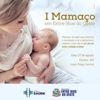 1º Mamaço acontecerá na próxima quinta-feira em Entre Rios do Oeste