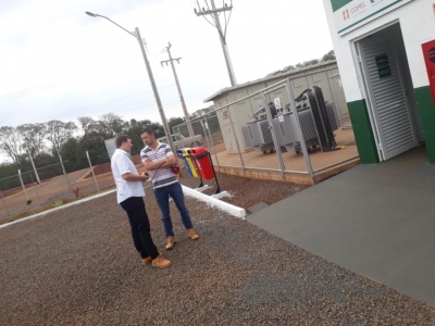 Minicentral Termelétrica a Biogás recebe representante da associação de suinocultores do MS