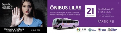 ÔNIBUS LILÁS LEVA INFORMAÇÃO E ORIENTA MULHERES EM ENTRE RIOS DO OESTE