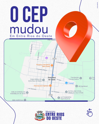 CONFIRA OS NOVOS CEP DE ENTRE RIOS DO OESTE 