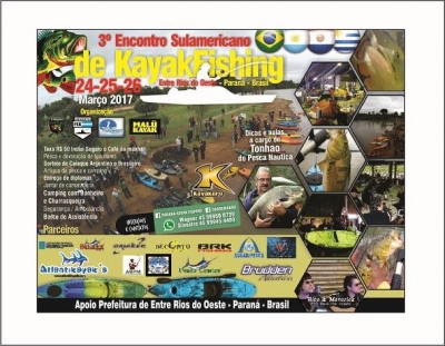 3° Encontro sul-americano de kayak- fishing será realizado em Entre Rios do Oeste