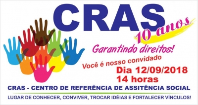 CRAS DE ENTRE RIOS DO OESTE COMEMORA 10 ANOS DE ATIVIDADES