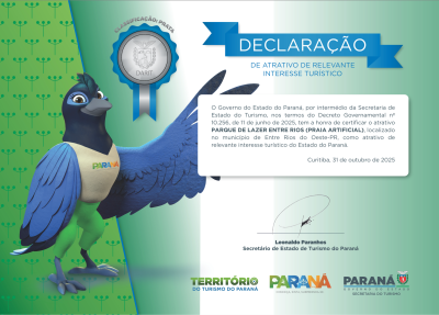 ENTRE RIOS DO OESTE: UM NOVO MARCO NO TURISMO PARANAENSE