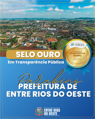 Selo Ouro em Qualidade de Transparência Pública
