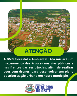 MAPEAMENTO DE ARBORIZAÇÃO URBANA